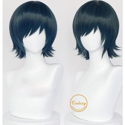 Himeno Anime Chainsaw Man Cosplay Heat Resistant Synthetic Hair Short Wig Hallowen Party + Free Wig Cap