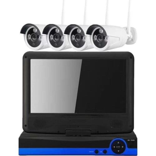 10.1 Inch 4CH 2MP 1080P NVR Kit IP Camera