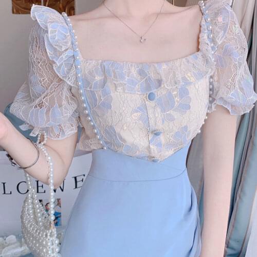 Summer Light Elegant Strap Dresses Suit Women 2021 Vintage Sexy Split Party Midi Dress Bodycon Designer French Retro Korean