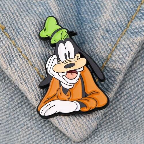 LT1160 Goofy Anime Cute Enamel Pins for Clothes Badges on Backpack Lapel Pin Decoration Gifts for Friends Jewelry Accessories