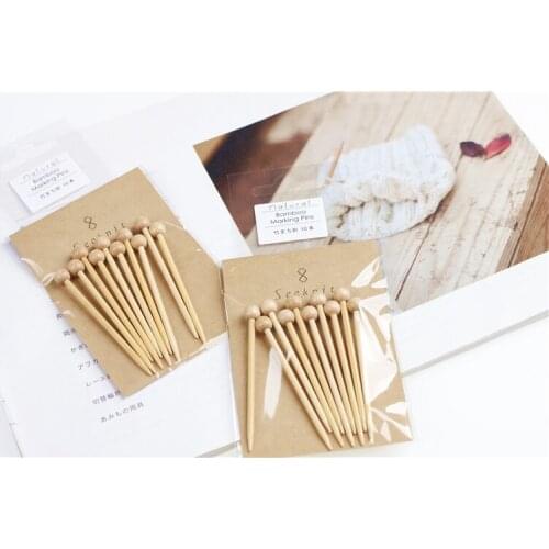 Japan KA Seeknit bamboo marking pins 02895 Wool knitting tools 10pieces/bag