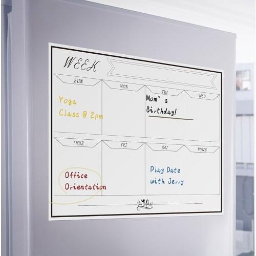Reusable Magnetic Childrens Graffiti Office Teaching Whiteboard Stickers Flexible Message Board Note Stickers