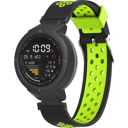 Soft Silicone Strap for Amazfit Verge Watch Band Double Color Replacement Wrist Strap Bracelet for Xiaomi Huami Amazfit Verge 3