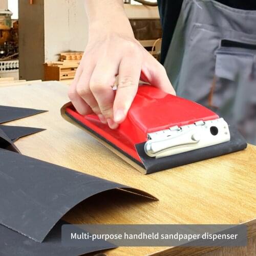 Sandpaper with Sanding Block Sander set for Wood Glasses Car Furniture Finishing Sanding Sheets Holder Clamp Makes Sandpaper