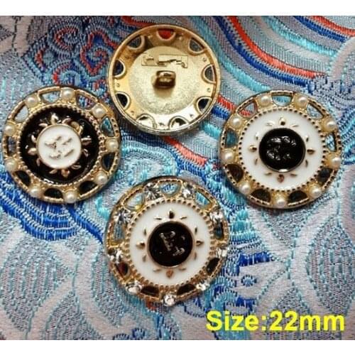 Wholesale 10 pieces High-grade Metal Alloy Drip oil Clothing Overcoat Jacket Buttons Coat Sweater Button Size 22mm Free shipping