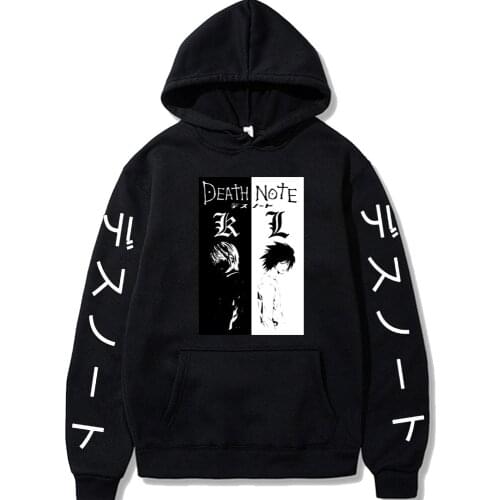 Death Note Pullover Print Top Autumn Pullover Loose Unisex Hoodie