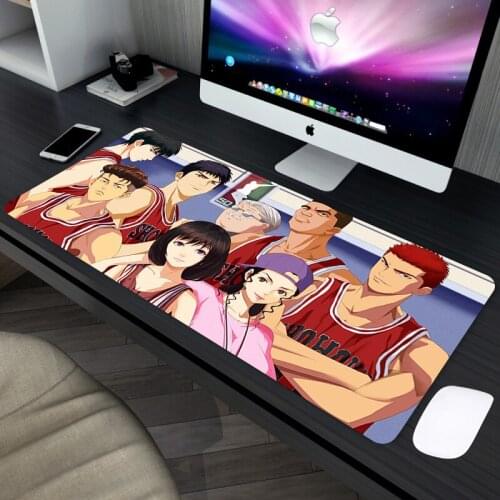 Slam Dunk Mause Pad Mouse Anime Keyboard Gaming Backlit Mat Custom Mousepad Carpet and Gamer Desk Computer Game Pc Mats