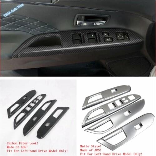 Lapetus Inner Door Window Glass Panel Armrest Lift Switch Button Cover Trim ABS Fit For Mitsubishi ASX 2014 - 2021 Auto Styling