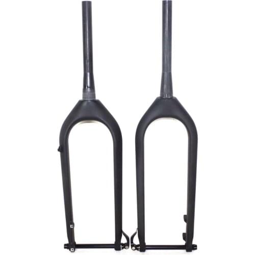 Special offer 26er fat bike carbon fork 135m through axle taped fatbike fork