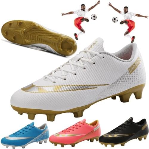 High Quality Hot Sale Men Football Shoes Large Ultra Light Kids Football Sneakers Non-slip FG/TF Football Cleats And Ankle Boots