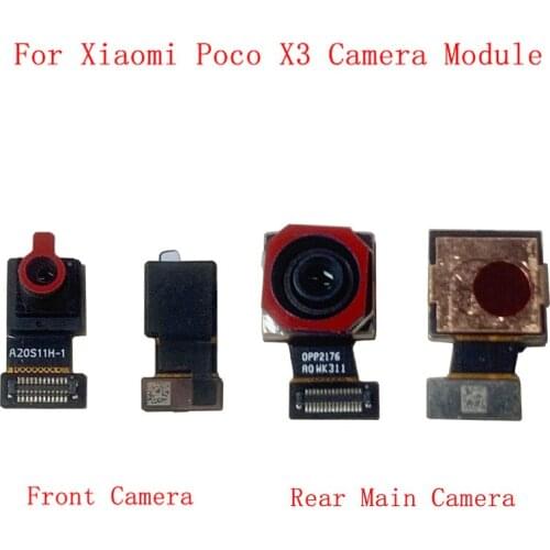 Back Rear Front Camera Flex Cable For Xiaomi Poco X3 Main Big Small Camera Module Repair Replacement Parts