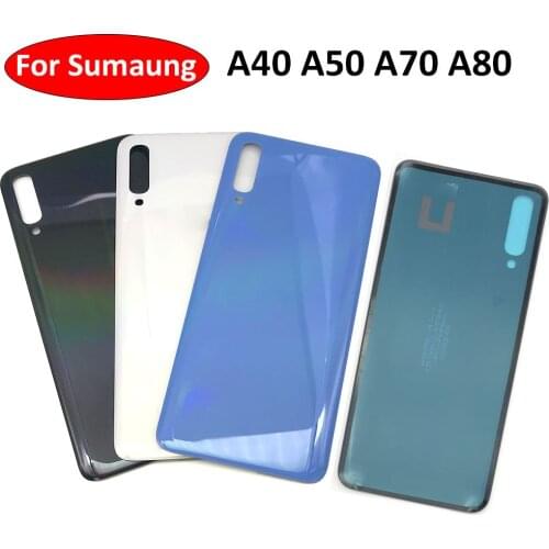 5 Pcs/Lot Back Battery Cover Rear Cover Glass Housing Replacement Repair Parts For Samsung Galaxy A40 A50 A70 A80
