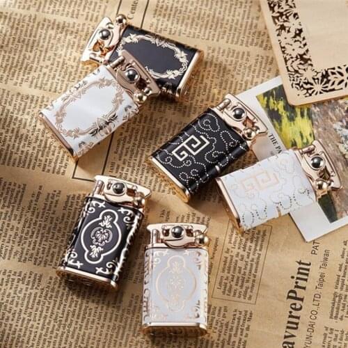 Creative Torch Lighters Rocker Ignition Kerosene Retro Oil Candle Cigarette Lighter Fire Starter Gifts For Men Dropship Supplier