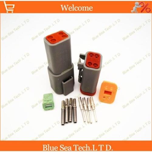 2 sets Great Terminal Deutsch DT06-4S&DT04-4P 4 Pin Engine/Gearbox waterproof electrical connector for car,bus,motor,truck