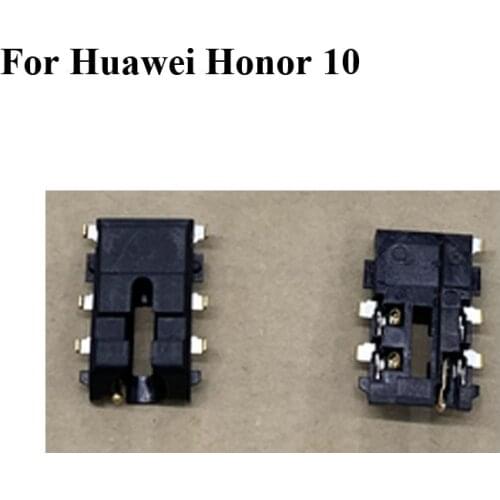 2PCS Earphone Jack For Huawei honor 10 honor10 Audio Headphone Jack Honor 10 Earpiece Hole Module Replacement Black