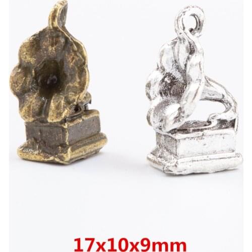 30 pieces of retro metal zinc alloy player pendant for DIY handmade jewelry necklace making 7271