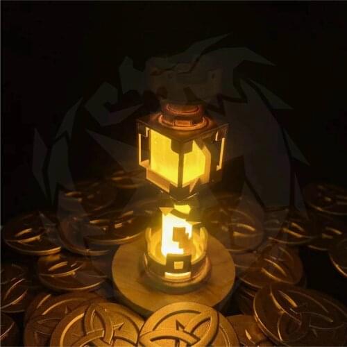 Anime Game Genshin Impact Zhongli Cosplay Luminous Props Anime Project Accessories God Eyes Halloween Toys Christmas Gifts