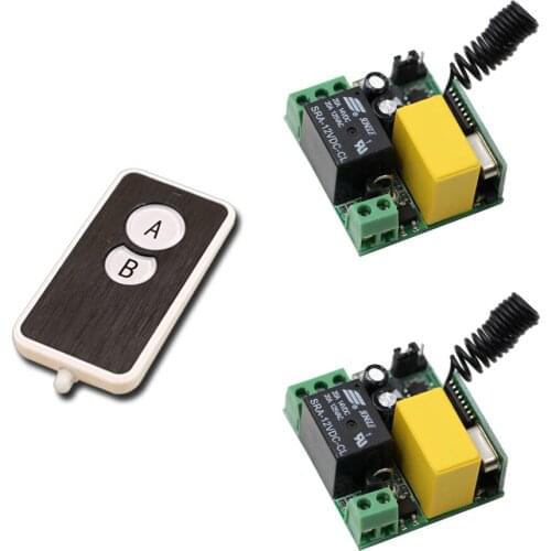 220V Wireless Remote Control Switch Electric Door Rolling Gate Curtain Remote Control Switch Receiver & Transmitter 315/433mhz