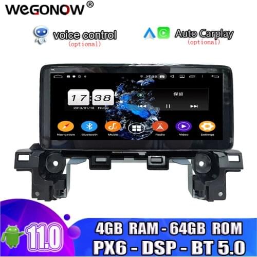 Carplay DSP 10.25‘’ Android 10.0 8 Core 4GB RAM 64GB ROM Car video Player GPS Map RDS Radio WIFI BT5.0 For Mazda ATENZA CX-5 CX5