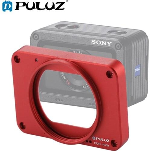 PULUZ Case For Sony RX0 Aluminum Alloy Front Panel+37mm UV Filter Lens+Lens Sunshade+Screws+Screwdrivers Housing For Sony