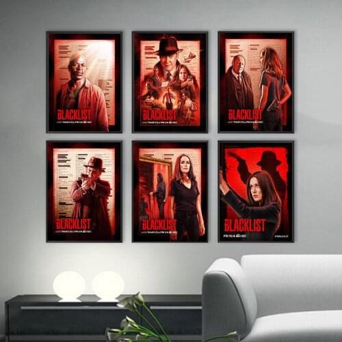 Blacklist PosterTV Series Art Print Photo Paper Wall Art Picture Painting Print cloth fabric wall poste Bedroom Decoration