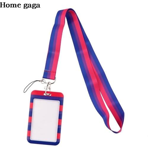DB560 Rainbow Neck Strap Lanyard for keys ID Card Mobile Phone Straps USB Badge holder DIY Neck Strap Hang Rope Ribbon Lanyards