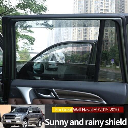 Side Window Deflector For GWM Great Wall Haval H9 2015 2016 2017 2019 2020 Acrylic Sun Rain Deflector Weather Shield Accessories