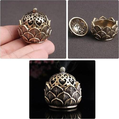 Decorative Incense Burner Copper Incenser Holder Censer Desktop Ornament For Shop Office Home Practical Gift