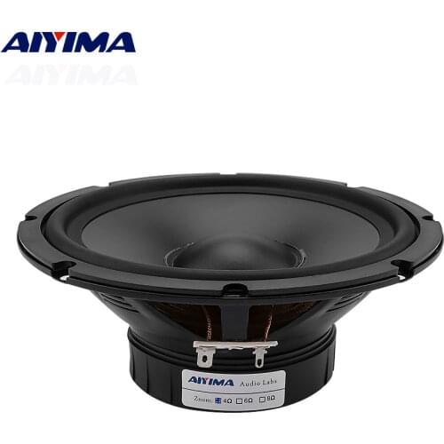 AIYIMA 6.5 Inch Mid Range Bass Speaker 4 8 Ohm 30W DIY Home Theater Waterproof Woofer Audio Speaker PP Basin Rubber Loudspeaker