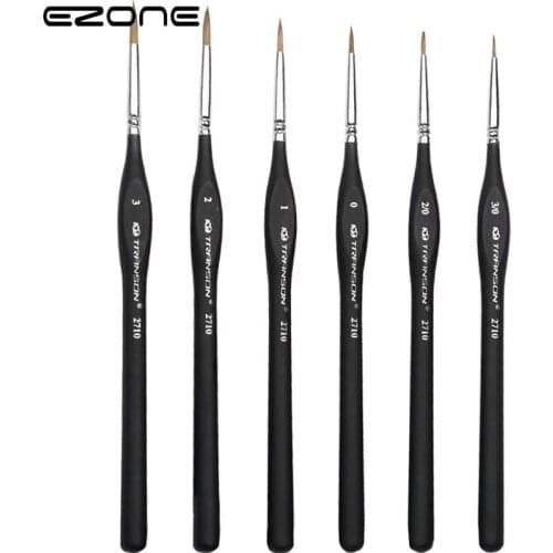 EZONE 1pc Paint Brush Fine Hook Line Pen Different Size Nail Art Line Drawing Pen Oil Watercolor Painting School Office Supply