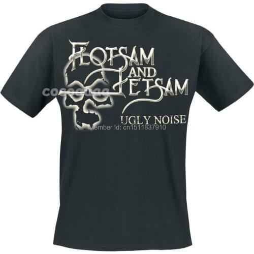 Flotsam and Jetsam Rock Brand men shirt 3D High Quality new mma hot skull fitness Hardrock heavy Dark Metal Punk 100%Cotton