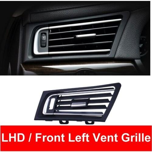 LHD ABS Car Front Left Row Wind Air Conditioning AC Vent Grille Outlet Panel Chrome Plate For BMW 7 series F01 F02 730 735 740