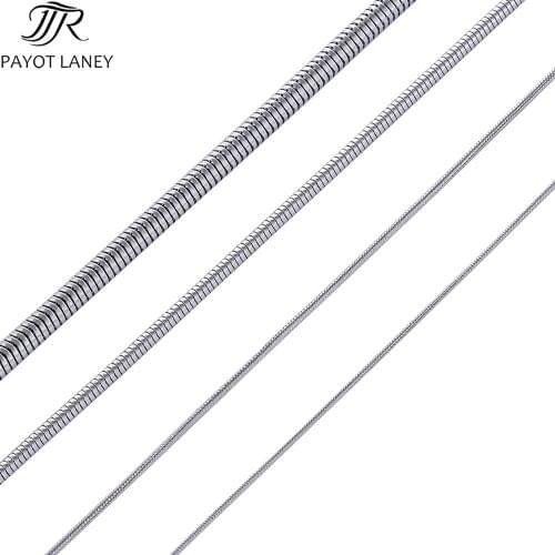 Fashion Women Men Snake Necklace Chain 316L Stainless Steel Necklace For High Quality Silver Color Jewelry Chain Gift