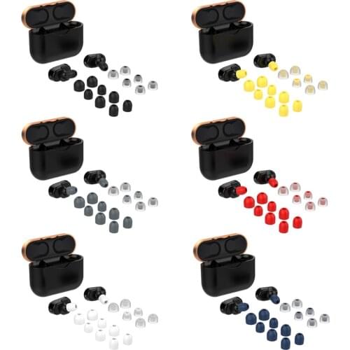 Soft Silicone Ear Bud Tips Set for Sony WF-1000XM3 Wireless Earphones Replacement Noise Reducing Earphone Cover Pads Case