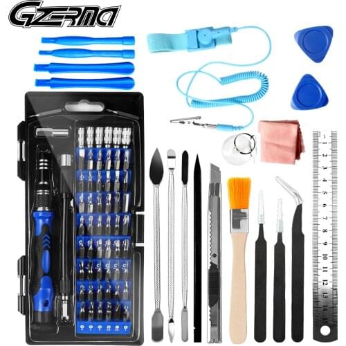 80 in 1 Laptop Cell Phone Repair Tools Set Screwdriver Kit With 56 Bits For Apple MacBook iPad Air Pro Game Console Phone Repair