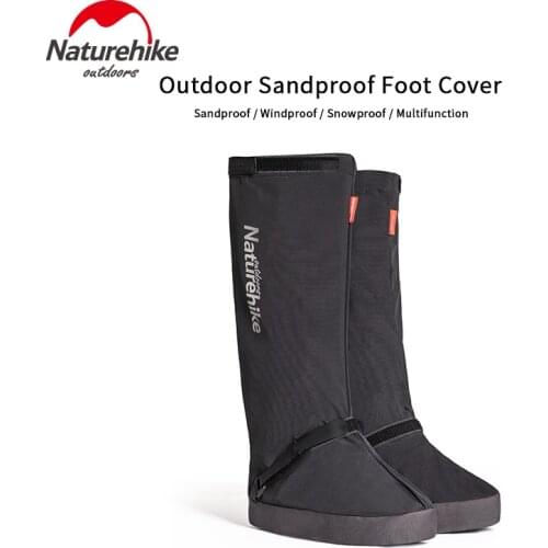 Naturehike Outdoor Sand Prevention Shoe Cover Full Inclusive High Tube Hiking 420D Nylon Sand Insect Snow Prevention Wear-resist
