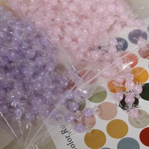 Original Wave Dot Gentle Color Glass Glass Candy Bead Pendant DIY Earring Earrings Jewelry Accessories Material
