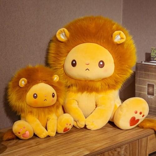 25cm 40cm plush lion toy fluffy cute lion soft doll stuffed animal kids toys birthday Christmas gift for children