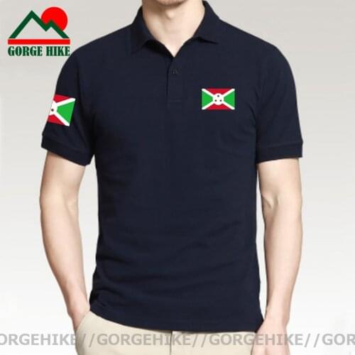 Army Burundi Burundian East Africa BDI BI Short sleeve Polo shirtscotton casual Breathable Slim Fit High Quality Business shirts