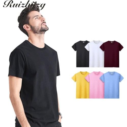 Ruizhijzg Men's Plain T-shirts