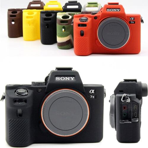 Silicone Armor Skin Case Camera Body Cover for Sony A7 II A7II A7R Mark 2 Rubber Protective Body Cover Skin Camera Bag new