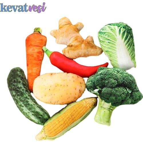 Pet Dog Toys Squeaky Bone Dog Toy Canvas Chew Toy Vegetable Simulation Carrot Training Interactive Small Dog Toys Pet Supplies