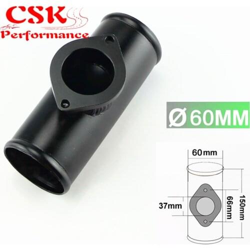 Type-S/RS Style 2.36" / 2.25" / 2" Aluminum Turbo Blow Off Valve Flange Adapter Pipe Black