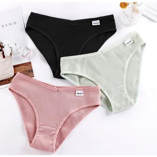 3pcs/lot Sexy Panties for Women Cotton Underwear Seamless Lingerie Female Briefs Low-Rise Underpants Girls Thong Intimates