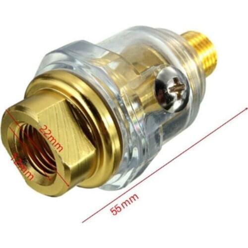 1/4 Inch NPT In-Line Oiler Compressor Pipe Hose Oiler Automatic Oiling with Filt