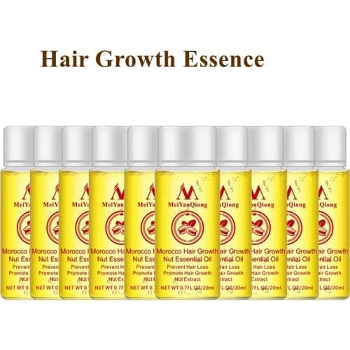Fast Powerful Hair Growth Essence Hair Loss Products Essential Oil Liquid Treatment Preventing Hair Loss Hair Care Products 10PC