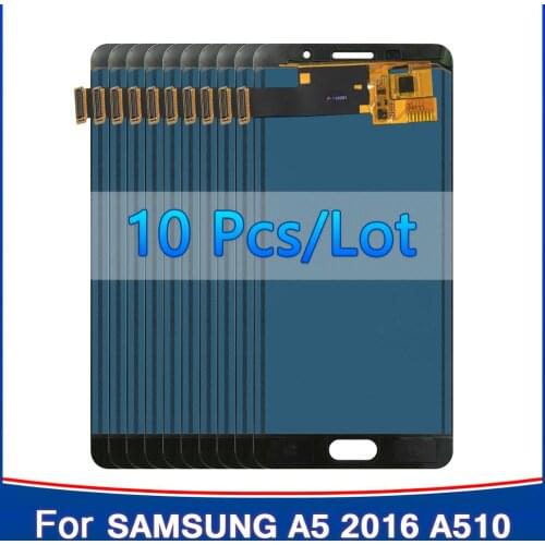 10 Pieces TFT LCD for Samsung A5 2016 LCD Display A510 A510F A510M SM-A510F Touch Screen Digitizer LCD Assembly Replacement