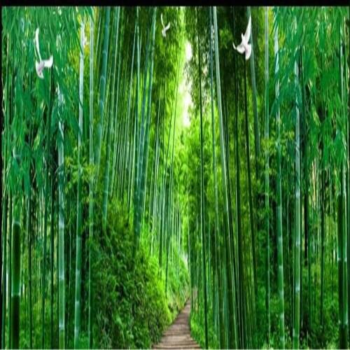 3d wallpaper for walls 3 d for living room 3D bamboo forest wallpapers whole house background wall
