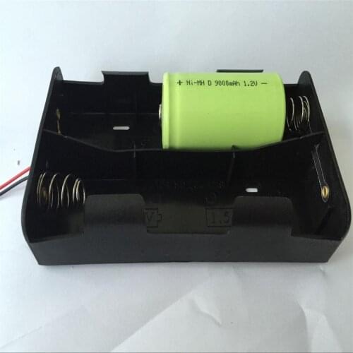 4XDsize battery holder 4XLR20 battery case 4LR20 battery shell 6V LR20 battery box with 6''UL1007 wires,100pcs/lot