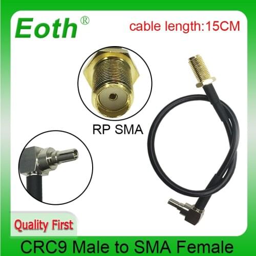 3G CRC9 Right Angle 174 customizable modem 5p adapter SMA Female Jack nut Switch pigtail cable RG178 Wholesale 15CM 6" Adapter